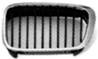 Calandre grille gauche pour BMW série 3 E46, 2001-2004, noir, profil chromé, Neuve