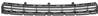 Grille de calandre suprieure pour CITRON BERLINGO II phase 2, 2012-2015, pare chocs avant, Neuve