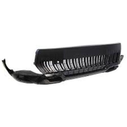 Pare chocs avant inférieur pour CITROËN C3 AIRCROSS 2021-2024, avec emplacement antibrouillards, avec grille centrale, avec trous radar + supports, noir gaufré, Neuf