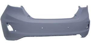 Pare chocs arrière pour FORD FIESTA VII ph.1 2017-2021, 6 trous radar, Neuf à peindre