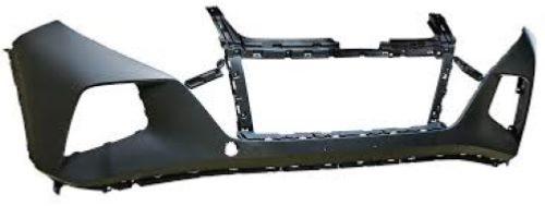 Pare-chocs avant superièur pour HYUNDAI TUCSON IV phase 1 2020-2024, noir lisse, avec 4 trous radar+supports, noir lisse, Neuf à peindre