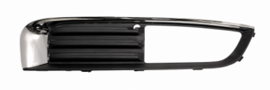 Grille pare-chocs droite pour OPEL INSIGNIA I phase 1, 2009-2013, noire, avec siege antibrouillard, avec moulure chromee, Neuve
