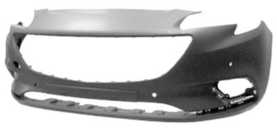 Pare chocs avant pour OPEL CORSA E 2015-2019, 4 trous radar + supports, Neuf à peindre