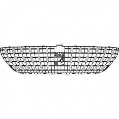 Grille de radiateur pour PEUGEOT 3008 II 2018-2020, noire, avec moulure chromée verticales, Neuve.