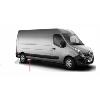 Moulure baguette centrale sur porte latérale droite pour RENAULT MASTER III phase 1, 2010-2014, trou feu gabarit, châssis long, noire 92 cm, Neuve