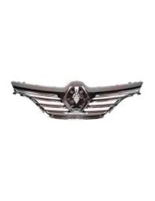 Grille avant pour RENAULT MEGANE IV, 2016-2020, avec 7 moulures chromee, Neuve