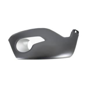 Grille droite de pare-chocs avant pour DACIA DOKKER STEPWAY depuis 2015, noire gaufrée, avec emplacement antibrouillard, avec moulure argentée, Neuve