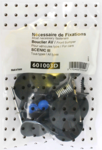 Kit de fixation assemblage Pare chocs avant pour  RENAULT SCENIC III phase 1- 2- 3, 2009 à 2016 Neuf