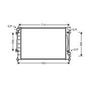 Radiateur de refroidissement moteur pour AUDI A6 II ph.1 1997-2001, OEM: 4B0121251A, Neuf