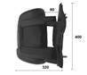 Rétroviseur droit manuel pour PEUGEOT BOXER II ph.2 depuis 2014 >, bras court, feu clignotant orange (16W), Neuf