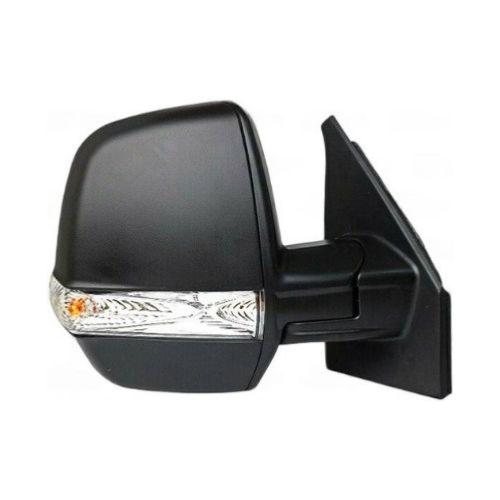 Rétroviseur droit pour FIAT DOBLO II phase 2 2015-2022, mécanique, avec feu, noire, Mod. Cargo, 2 PIN, Neuf