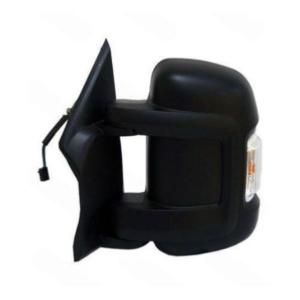 Rétroviseur gauche pour PEUGEOT BOXER II ph.2 2014-2023, électrique, noir, chauffant, avec feu, avec ampoule 16W, avec sonde, avec BLIS, bras court, convexe, 12 pin, Neuf