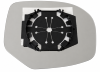 Miroir Glace rétroviseur gauche pour SUZUKI SWIFT II phase 1, 2010-2013, fixation ronde, Neuf