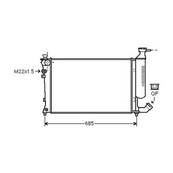 Radiateur de refroidissement moteur pour CITROËN XSARA ph.1 1997-2000, OEM: 133045, Neuf