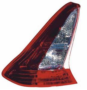 Feu arrière gauche pour CITROËN C4 I phase 2, 2008-2010, rouge/blanc, modèle coupé, Neuf