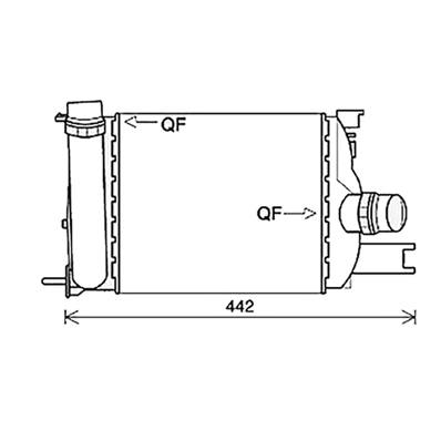 Intercooler pour RENAULT CLIO IV ph.1 2012-2016, OEM: 144967634R, Neuf