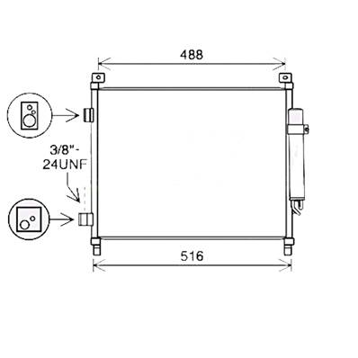 Condenseur de Climatisation pour NISSAN NOTE II depuis 2013, OEM: 921003VA1A, Neuf
