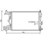 Radiateur de refroidissement moteur pour OPEL ZAFIRA TOURER 2011-2019, OEM: 13267650, Neuf
