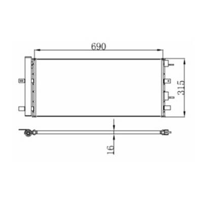 Condenseur de Climatisation pour FORD GALAXY II ph.2 2011-2014, OEM: 2192904, Neuf