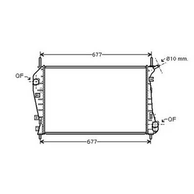 Radiateur de refroidissement moteur pour FORD MONDEO II ph.1 2000-2003, OEM: 1320515, Neuf