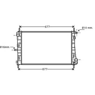 Radiateur de refroidissement moteur pour FORD MONDEO II ph.1 2000-2003, OEM: 1671797, Neuf