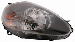 Phare Optique avant gauche pour FIAT GRANDE PUNTO depuis 09/2005, H4, avec moteur, avec parabole noire, Neuf