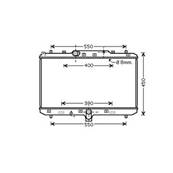 Radiateur de refroidissement moteur pour FIAT SEDICI depuis 2007, OEM: 71746849, Neuf