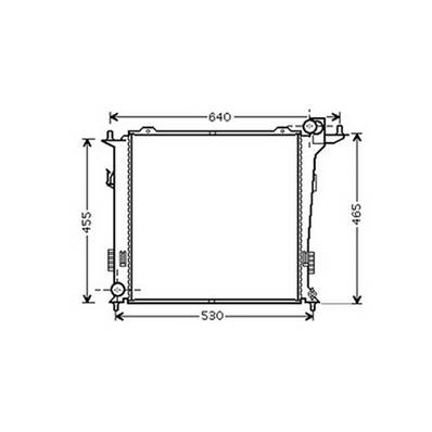 Radiateur de refroidissement moteur pour KIA CEE'D 2007-2012, OEM: 253101H800, Neuf