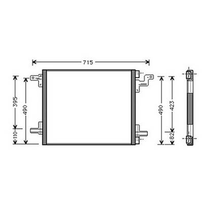 Condenseur de Climatisation pour MERCEDES CLASSE ML ph.1 1998-2001 (W163), OEM: 1638300170, Neuf