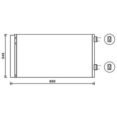 Condenseur de Climatisation pour MINI ONE/COOPER R56 2006-2010, OEM: 64539228607, Neuf
