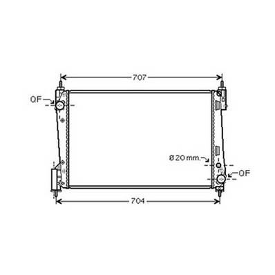 Radiateur de refroidissement moteur pour OPEL ADAM 2012-2019, OEM: 95530546, Neuf