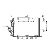 Condenseur de Climatisation pour OPEL ZAFIRA B ph.1 2005-2008, OEM: 93178960, Neuf
