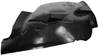 Pare boue d'aile avant gauche pour PEUGEOT 407, 2004-2011, partie arrire, Neuf