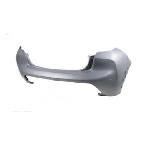Pare-chocs arrière pour PEUGEOT 208 II phase 2 depuis 2023, avec trous radar + Support + caméra, trous PARK ASSIST, trous moulure, Mod. GT-LINE, Neuf à peindre
