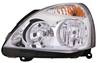 Phare Optique avant gauche pour RENAULT CLIO II CAMPUS, 2009-2012, H7+H1, fond chrom, Neuf