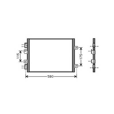 Condenseur de Climatisation pour RENAULT KANGOO I ph.1 1997-2003, OEM: 8200137650, Neuf