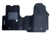 Tapis de sol Auto pour RENAULT TRAFIC III, depuis 2014 >, avec sigle TRAFIC, moquette noire et clips, Neuf
