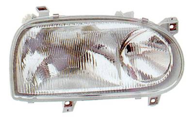 Phare Optique réglable électriquement avant gauche pour VOLKSWAGEN GOLF III 1991-1997, H1+H1, Neuf 