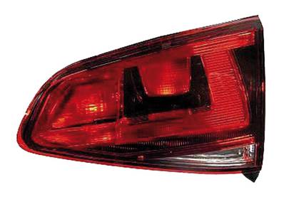 Feu arrière droit intérieur pour VOLKSWAGEN GOLF VII ph. 1 2012-2016, rouge foncé/noir/blanc, Neuf