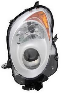 Phare Optique avant gauche pour ALFA ROMEO MITO H7 + H7 fond chrome Neuf 2008-2016