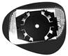 Miroir Glace rtroviseur droite pour LANCIA YPSILON I ph. 2, 2010-2011, dgivrant, Neuf