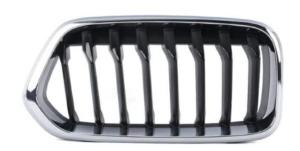 Grille droite pour BMW X2 F39 depuis 2018, noire chromee, Neuve