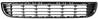Grille de calandre infrieure pour CITRON BERLINGO II phase 1, 2008-2012, noire, pare chocs avant