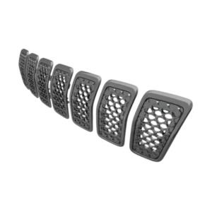 Grille radiateur pour JEEP CHEROKEE depuis 2018, gris clair anthracite, modèle NIGHT EAGLE, Neuve