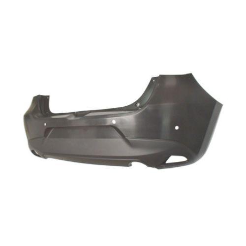 Pare-chocs arrière pour MAZDA 2 III 2015-2018, noir, avec trous radar, Mod. 5 portes, Neuf