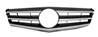 Grille radiateur centrale pour MERCEDES (W204) CLASSE C ph. 1 2007-2011, Chromé argent brillant, sans Mod. AMG, Neuve