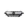 Grille de calandre pour PEUGEOT 308 III phase 1 depuis 2021, noire brillante, avec bords chroms, avec trous radar, Neuve