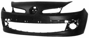 Pare chocs avant pour RENAULT CLIO III phase 1, 2005-2009, (185), trous antibrouillard, à peindre