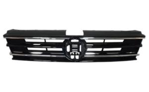 Grille radiateur pour VOLKSWAGEN TIGUAN II phase 1, 2016-2020, noire, avec 2 profils chromeè, Neuve