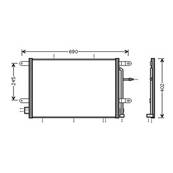 Condenseur de Climatisation pour AUDI A4 IV ph.1 2007-2011, OEM: 8E0260403J, Neuf